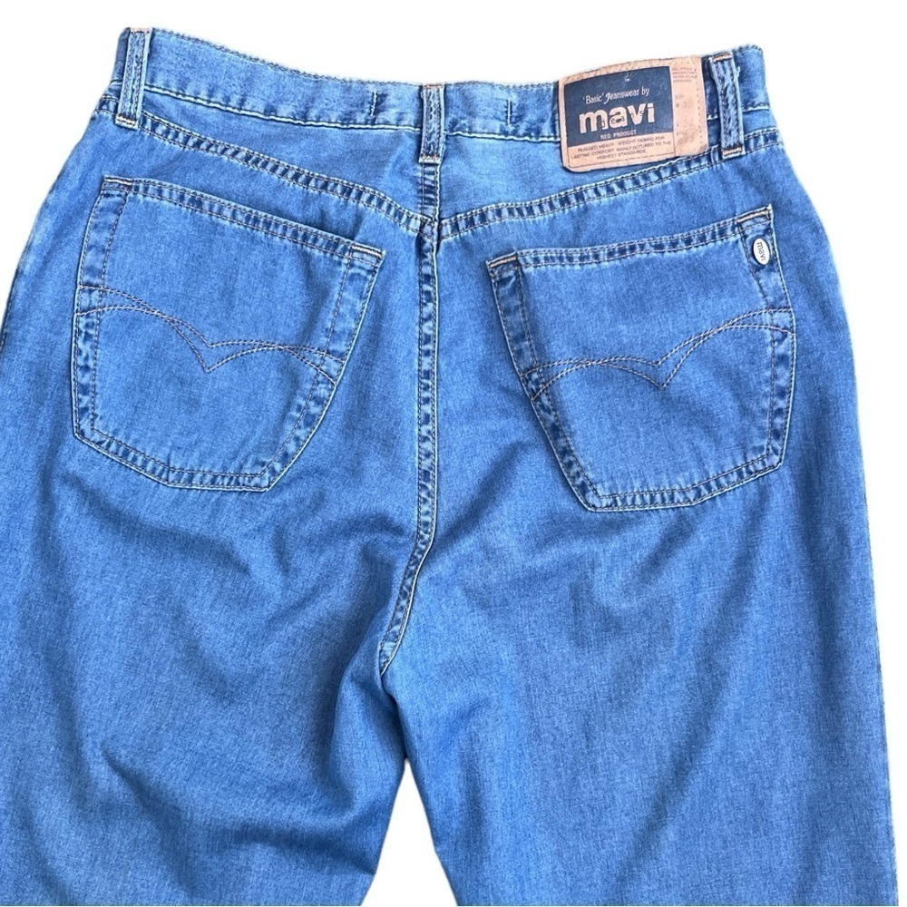 Mavi Jeans Soft Chambray High Waist Straight Leg Pants Womens Size 30 Blue - Picture 4 of 7